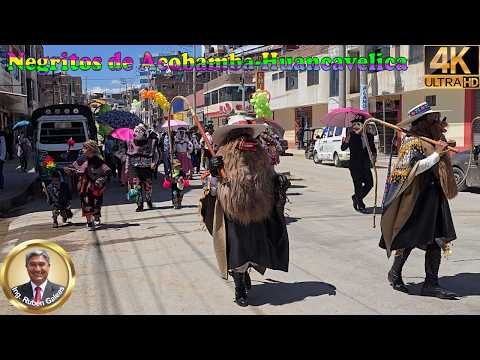 Hermosa Danza NEGRITOS DE ACOBAMBA-HUANCAVELICA, presentación en Huancayo (VIDEO 4K). #huancayo