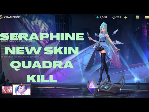 Seraphine KDA All OUT Quadra Kill