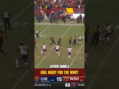 Jayden Daniels Throws 52-Yard Hail Mary to Beat the Bears!