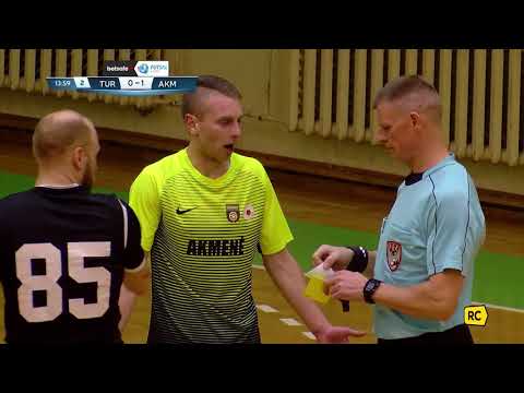 BETSAFE-Futsal A lygos XVII turo rungtynių santrauka: FC Turbotransfers - Akmenė