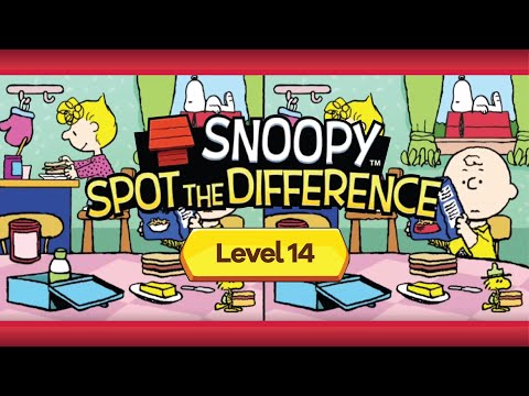 Snoopy Spot the Difference | Episode 1 | Level 14 | Speed