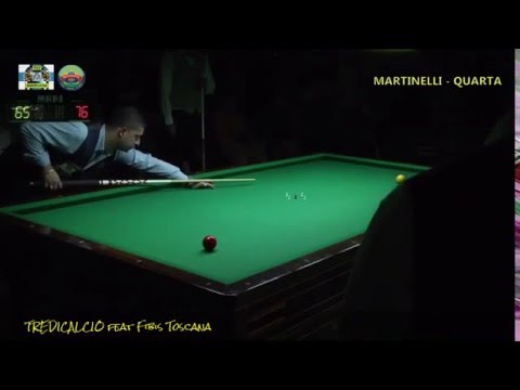 QUARTA vs MARTINELLI - 1°MEMORIAL BILIARDO .MAZZINGHI - PONTEDERA 01/05/2016