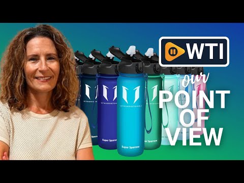 Sports Water Bottle with Straw - 25 oz/32 oz - Non-Toxic BPA Free & Eco-Friendly Tritan Co-Polyester Plastic Water Bottle - Leak Proof School Water Bottles 32 Oz Sea Glass - WTI product video review