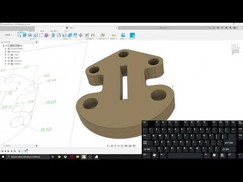 Fusion 360 beginner tutorial - Sketch Constraints - Exercise 6