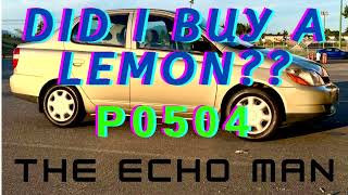 P0504 Brake Switch A/B Correlation on Toyota Echo / Yaris DIY repair car flip