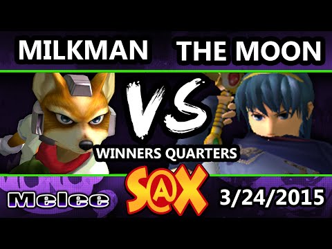 S@X - CTRL | The Moon (Marth) Vs. MilkMan (Fox) SSBM Winners Quarters - Smash Melee