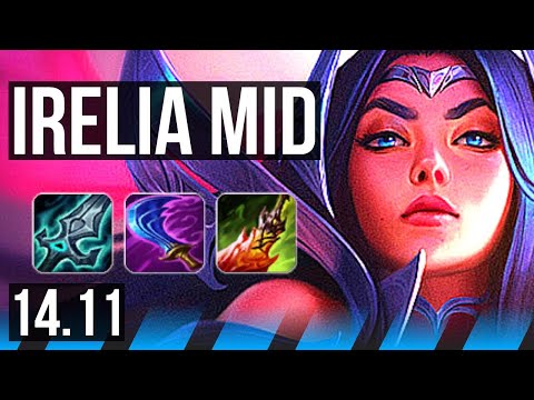 IRELIA vs VIEGO (MID) | 77% winrate, 8 solo kills, 14/2/8, Legendary | EUW Grandmaster | 14.11