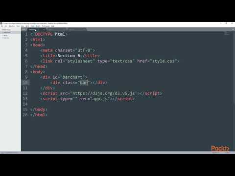 Learning D3 JS 5 0 Get Started with Bars|packtpub com