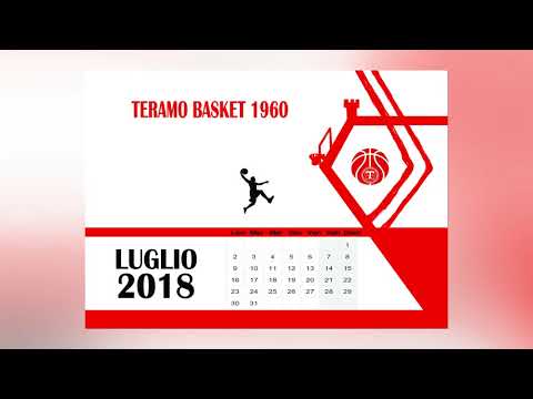 Calendario 2018 Teramo Basket 1960