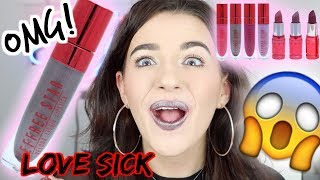 BRUTALLY HONEST JEFFREE STAR COSMETICS LOVE SICK COLLECTION REVIEW!!! omg...