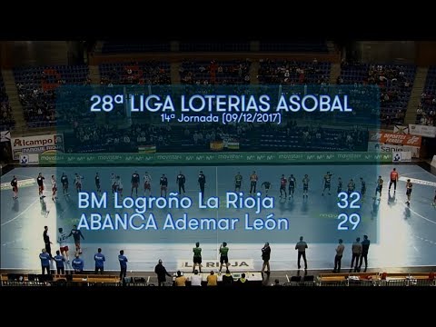 LIGA LOTERIAS ASOBAL J14 BM Logroño La Rioja - ABANCA Ademar León 32 - 29