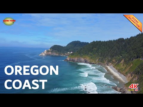Oregon Coast 4K - Scenic Relaxation Film With Calming Music || Oregon Coast 4K Relaxing Video.