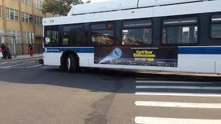 2011 New Flyer C40LF CNG B8 Bus Turning to Rockaway Ave