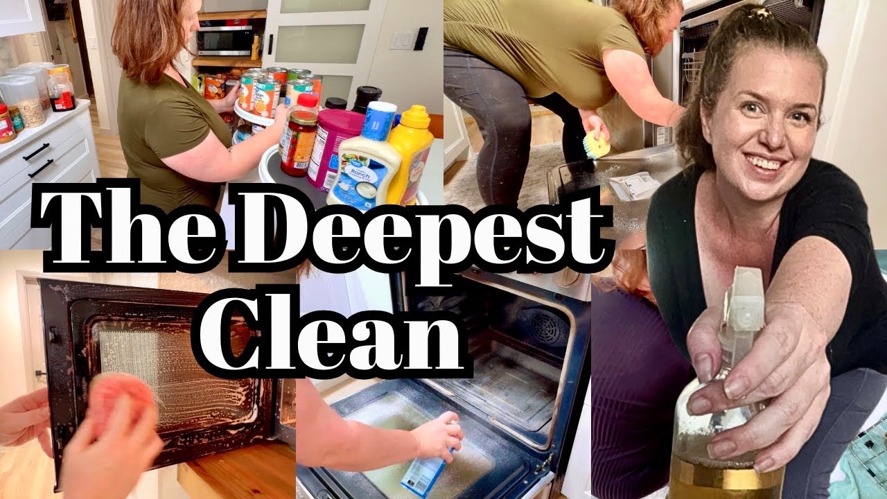 *NEW* KITCHEN DEEP CLEAN DECLUTTER AND ORGANIZE! SPRING CLEAN WITH ME CLEANING MOTIVATION