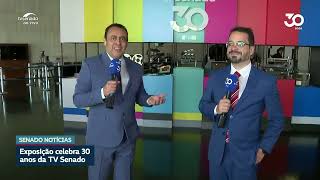 Exposição celebra 30 anos de pioneirismo da TV Senado