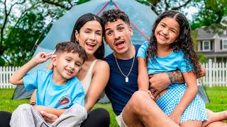 We went CAMPING in our BACKYARD for 24HRS!!!