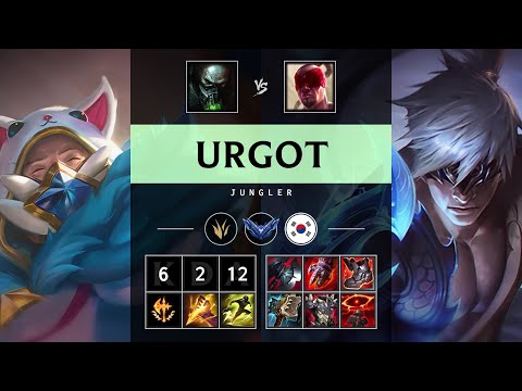 Urgot Jungle vs Lee Sin - KR Diamond Patch 25.18