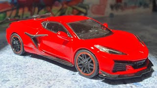 MINI GT Chevrolet Corvette Z06 2023 Torch Red / No. 477 Unboxing