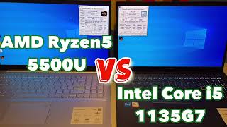 AMD Ryzen 5 5500U vs Intel Core i5-1135G7 Geekbench 5 benchmark