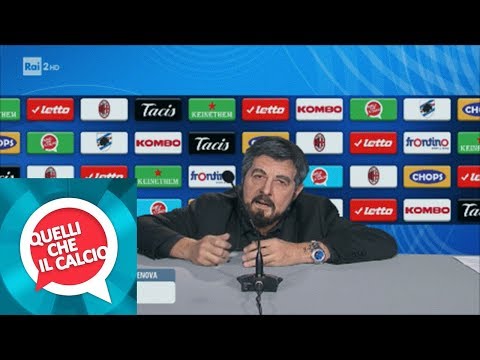 L'inedita conferenza stampa di Gattuso - Quelli che il calcio 31/03/2019