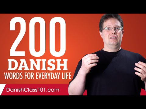 200 Danish Words for Everyday Life - Basic Vocabulary #10