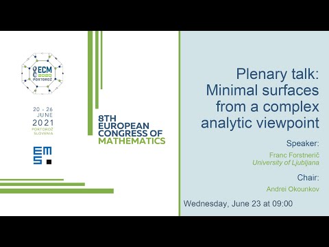 8ECM Plenary Lecture: Franc Forstnerič