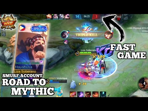HAYABUSA JUNGLE ROTATION NONSTOP GANKING! | TOP GLOBAL HAYABUSA BEST BUILD - MLBB