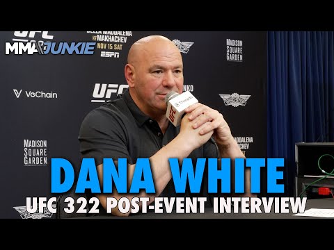 Dana White reacts to Islam Makhachev title win, takes blame for Dillon Danis brawl | UFC 322