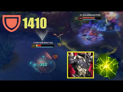 ADC vs Rammus with 1410 armor
