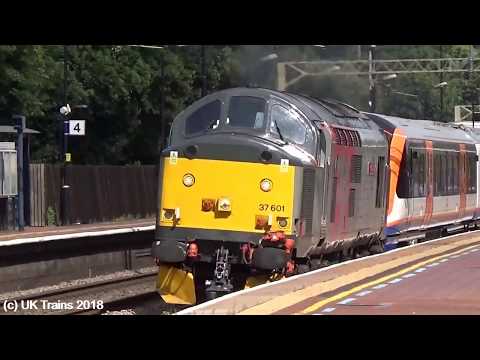(HD) 37601 & 37611 with 710261 working Willesden TMD - Chaddesden Sidings (21st June 2018)