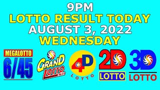 Download lagu 9pm Lotto Result Today August 3 2022 (Wednesday) mp3
