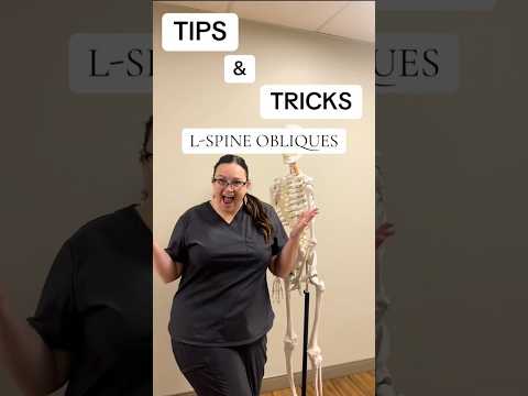 TIPS & TRICKS: L SPINE OBLIQUES #radiology #xraystudent #carrieinxray #xraytech #spine