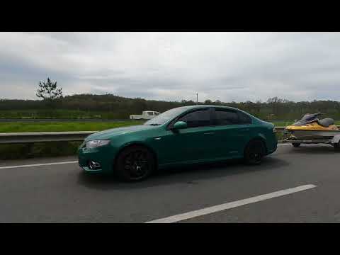 Xr6 Turbo - Fg Mk2 - Barra Highway Drive-by with JetSki (ford falcon)