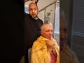 Husband Is Shaving His Wife S Head Because She S Losing Her Hair From Chemo Then He Shaves His Own