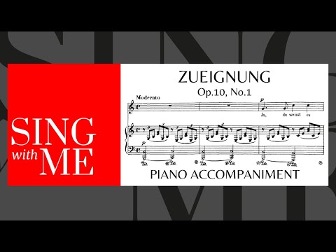 Zueignung - Accompaniment - High voice - Strauss