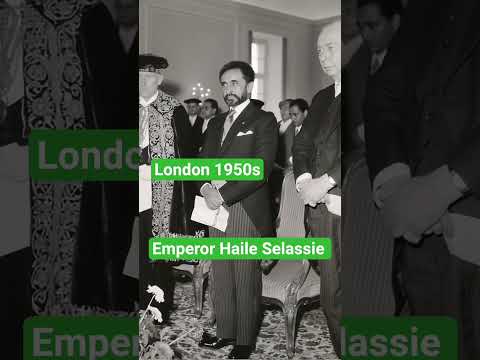 The Remarkable Life of Emperor Haile Selassie in London 1950s#vintage #royalfamily