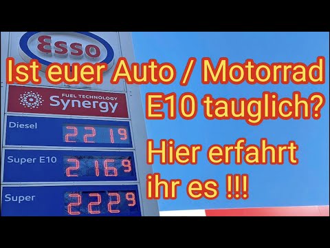 Ist euer Auto/Motorrad E10 tauglich? Hier erfahrt ihr es - VW, Audi, Opel, Skoda, BMW, Dacia, Ford