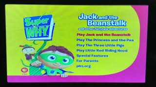 Super Why!: Jack and the Beanstalk 2009 DVD Menu W