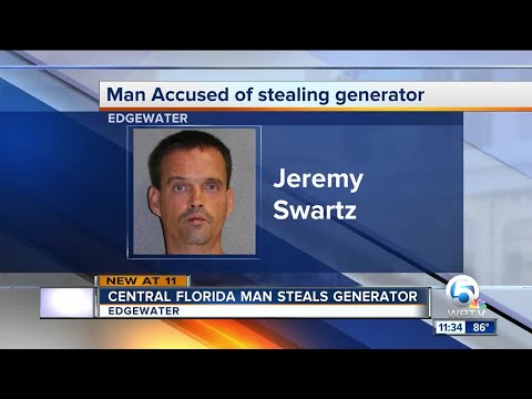 Florida man charged with stealing neighbor's generator