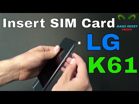 LG K61 Insert The SIM Card