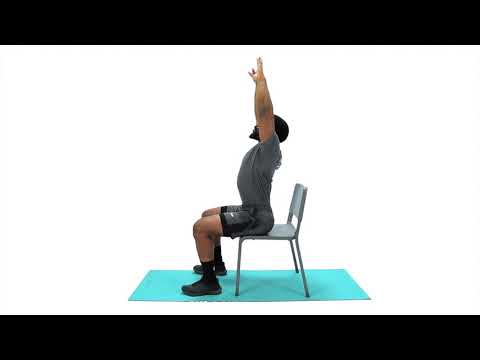 How To Do Seated Overhead Stretch | Exercise Demo