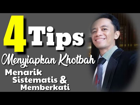 Empat Tips Menyusun  Khotbah Yang Baik Dan Benar | Khotbah Topikal