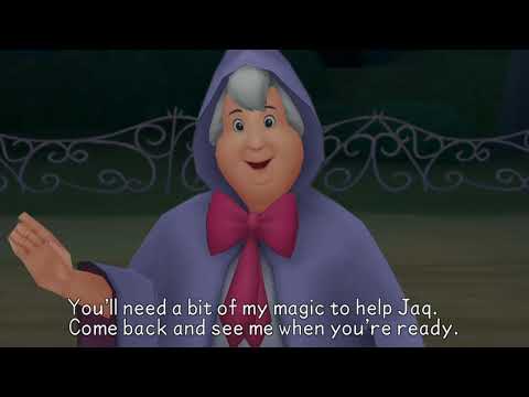 Kingdom Hearts Birth by Sleep Final Mix Theater Mode Scene 187- A Lesson from the Fairy Godmother