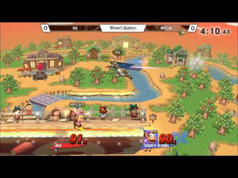 CB11 Singles - MVG|dyr (Diddy Kong) Vs. SMS|766 (Ike) SSB4 Winners Quarterfinals