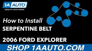 How to Replace Serpentine Belt V8 4.6L 06-10 Ford Explorer