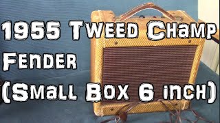 Video thumbnail for Fender Vintage 1955 Tweed Champ(6 inch SmallBox) by ikisugita_DIY