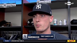 Ron Marinaccio secures first career save in win
