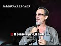 Karaoké Florent Pagny - On est juste de passage 1990