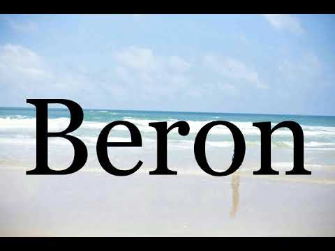 How To Pronounce Beron🌈🌈🌈🌈🌈🌈Pronunciation Of Beron