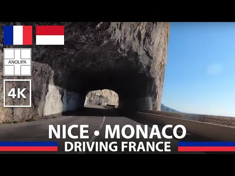 DRIVING in FRANCE 🚙 🇫🇷 🇮🇩 NICE to MONACO - Scenic drive tour [4K]